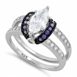 NEW STARLETTE women's coraline ring in silver